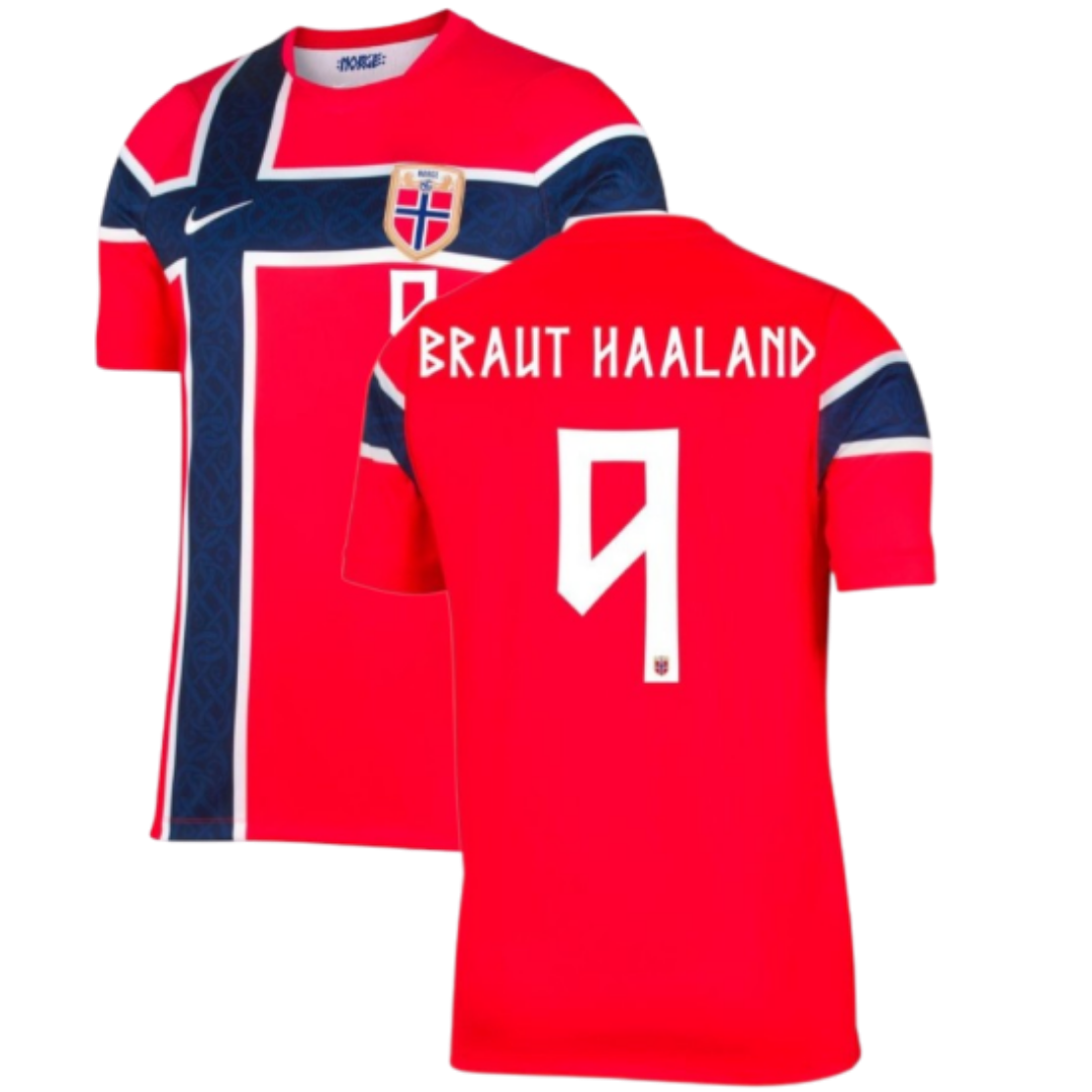 NORWAY HOME SHIRT 2026/27 HAALAND CUSTOMISATION