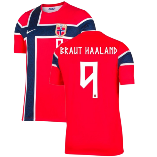 NORWAY HOME SHIRT 2026/27 HAALAND CUSTOMISATION