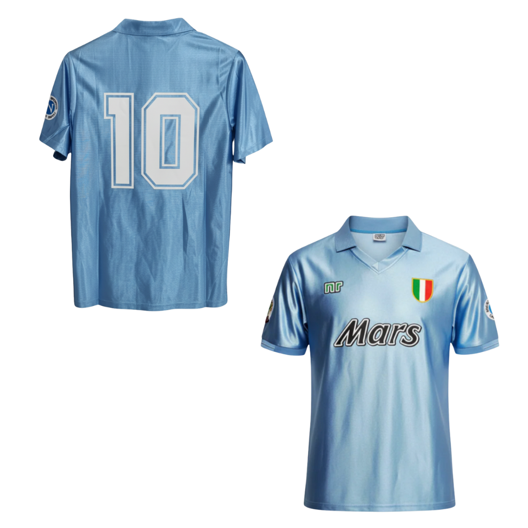 NAPOLI CLASSIC HOME SHIRT 1990-1991 + MARADONA 10