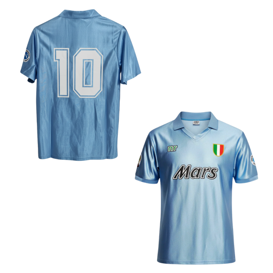 NAPOLI CLASSIC HOME SHIRT 1990-1991 + MARADONA 10