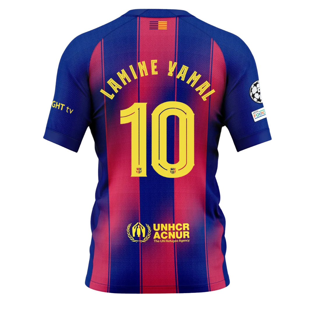 Barcelona Home Shirt Lamine Yamal 2025/26 No Patches
