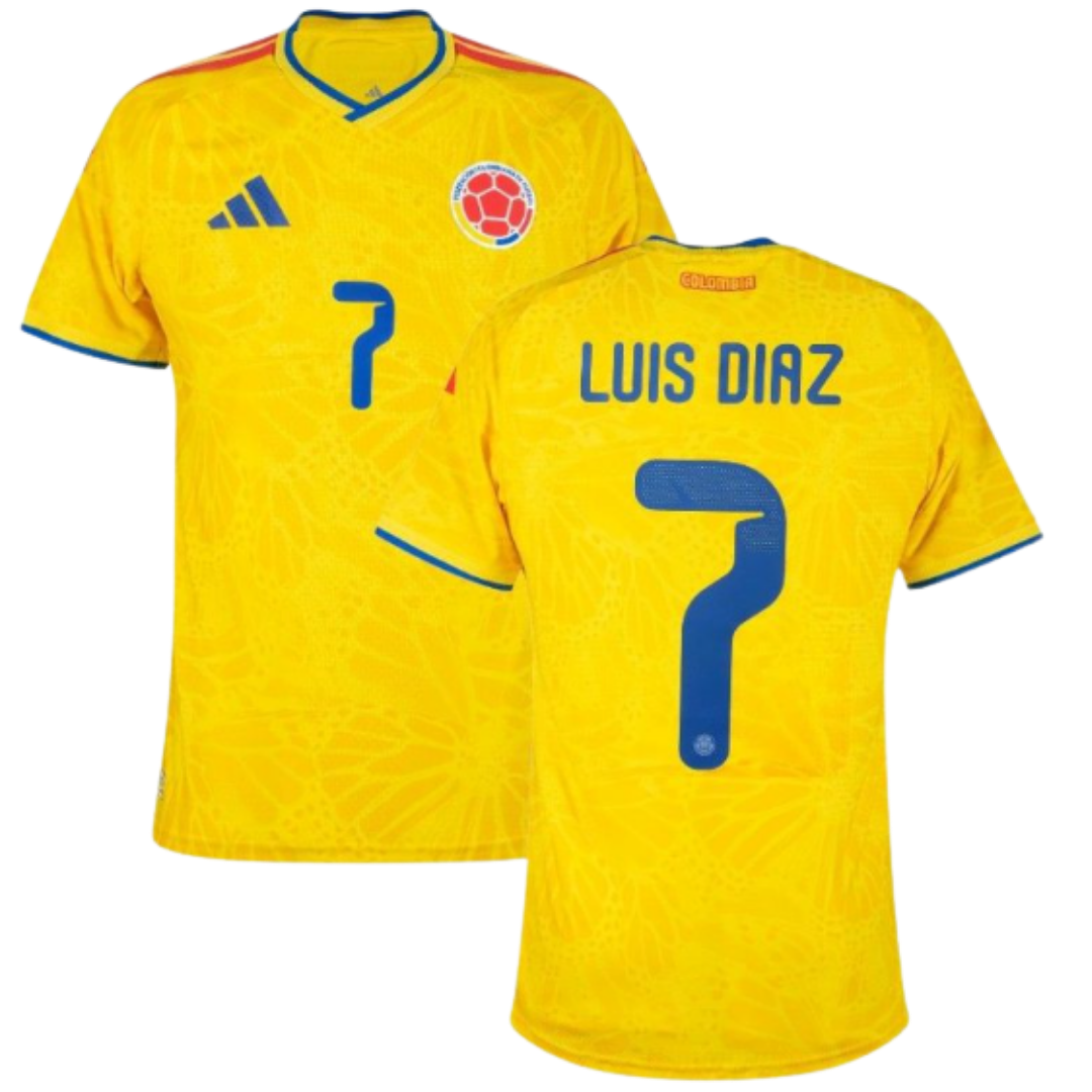 Shirt Colombia Home 2026/27 Customisation Luis Diaz