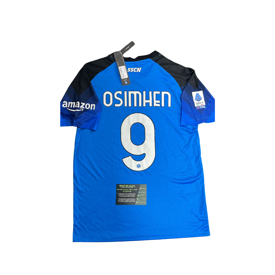 Napoli Home Shirt 2022/23 with Scudetto Patch, Serie A Patch and Upbit Patch