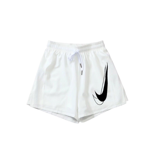 WHITE/BLACK NIKE SHORTS