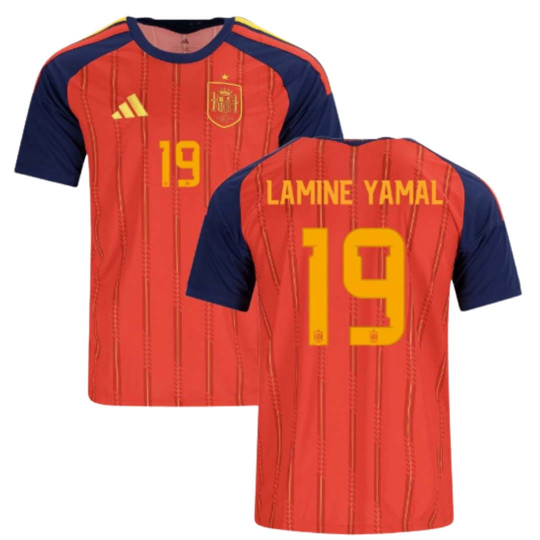 Spain Home Shirt 2026/27 Lamine Yamal Customisation