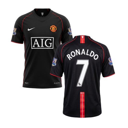 MANCHESTER UNITED 2007/08 RETRO SHIRT RONALDO CUSTOMISATION