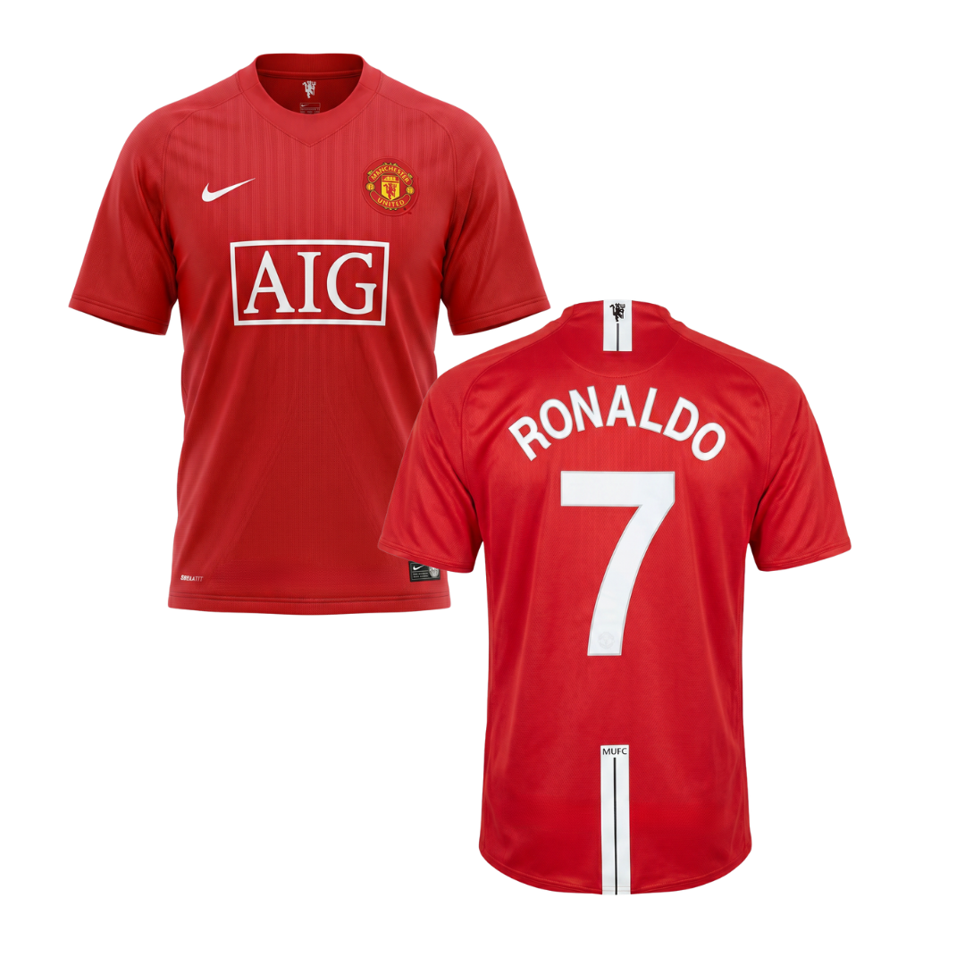 MANCHESTER UNITED 2007/19 RETRO SHIRT RONALDO CUSTOMISATION