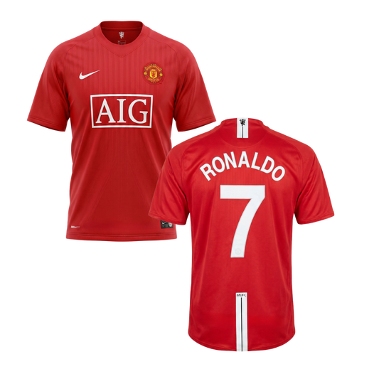 MANCHESTER UNITED 2007/19 RETRO SHIRT RONALDO CUSTOMISATION