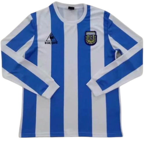 RETRO LONG-SLEEVE ARGENTINA HOME SHIRT 1986