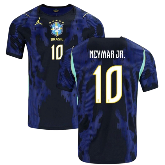 Brazil Away Shirt 2026/27 Customised with Neymar Jr.