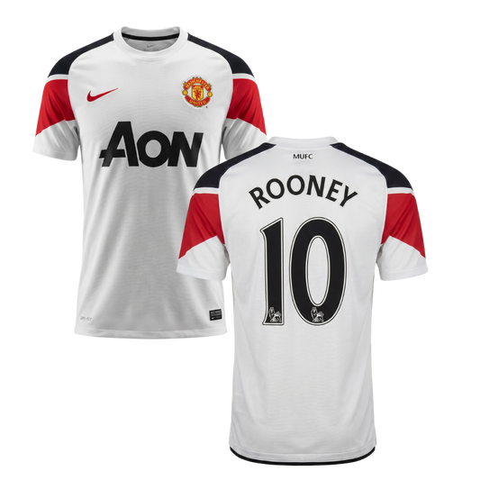 MANCHESTER UNITED 2010/12 RETRO SHIRT ROONEY PERSONALISATION