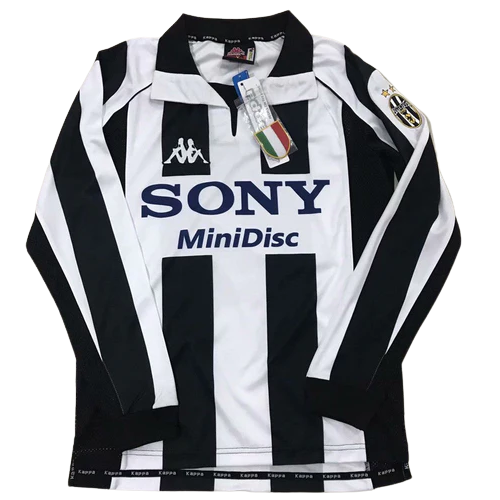 Long-Sleeve Retro Juventus Home Shirt 1997/98