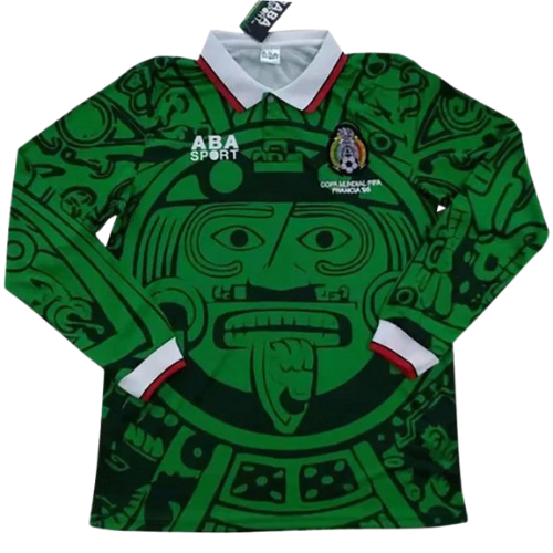 Retro Long-Sleeve Mexico Home Shirt 1998/99