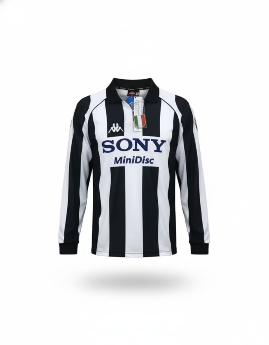 Long-Sleeve Retro Juventus Home Shirt 1997/98