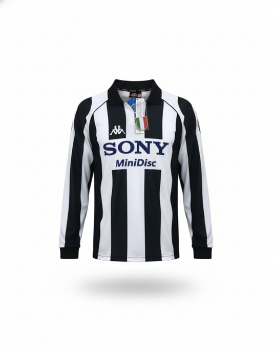 Long-Sleeve Retro Juventus Home Shirt 1997/98