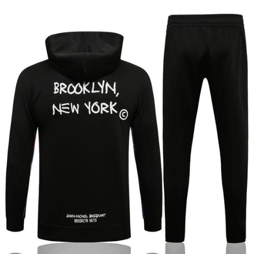 NBA Tracksuit Kit Hoodie + Black Tracksuit Brooklyn Nets 2021/22