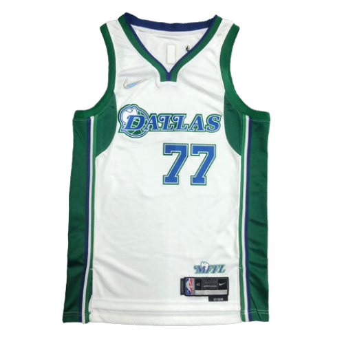 WHITE-GREEN NBA VEST DALLAS MAVERICKS CITY EDITION 2021/22