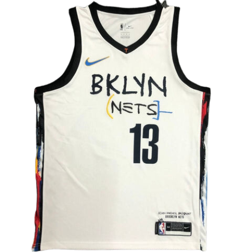WHITE "BKLYN" BROOKLYN NETS 2021/22 NBA VEST