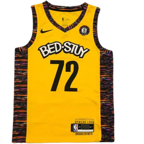 YELLOW NBA VEST "BED-STUY" BROOKLYN NETS 2021/22