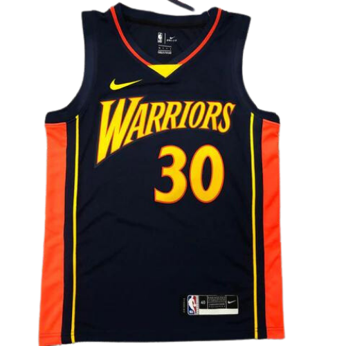 BLACK-ORANGE WARRIORS NBA VEST 2021/22