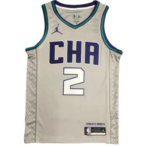 Retro Grey Charlotte Hornets 2019/20 NBA Vest