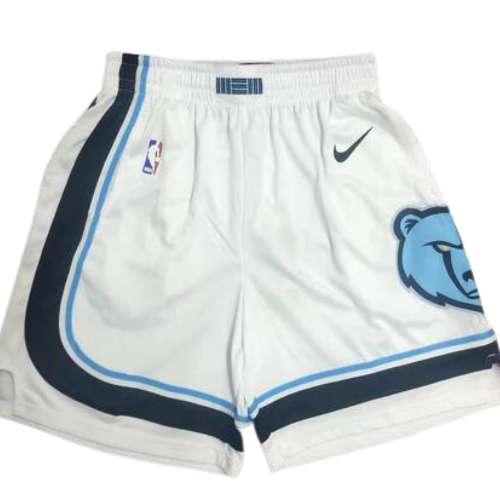 White Memphis Grizzlies NBA Shorts 2020/21