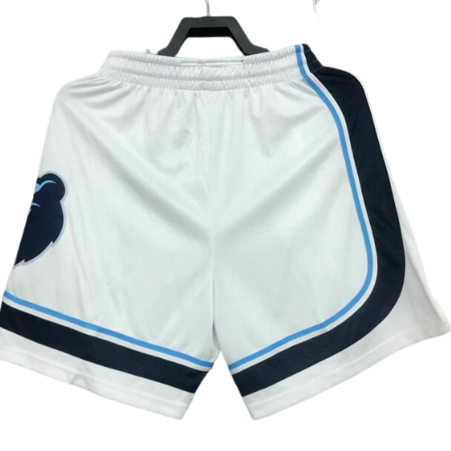 White Memphis Grizzlies NBA Shorts 2020/21