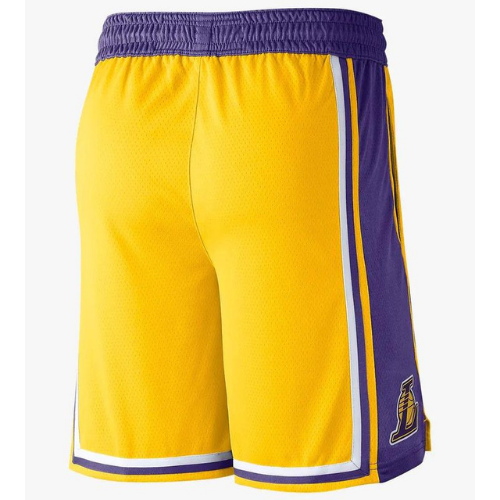 NBA Yellow-Purple Lakers Icon Edition Shorts 2020/21