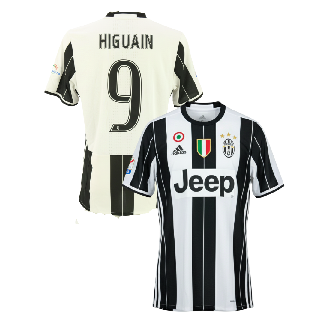 JUVENTUS CLASSIC HOME SHIRT 2016/17 + HIGUAIN 9