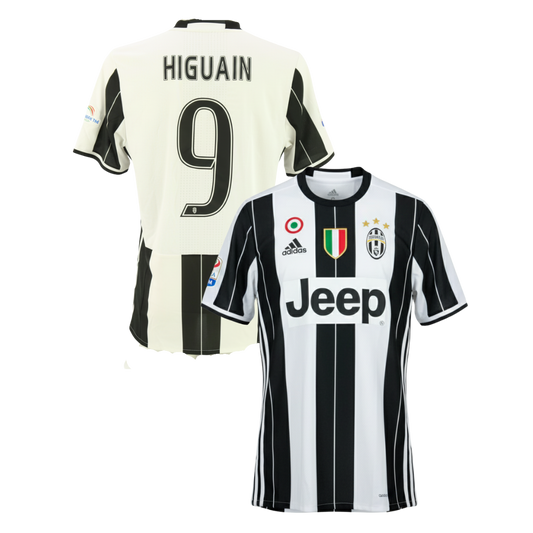 JUVENTUS CLASSIC HOME SHIRT 2016/17 + HIGUAIN 9