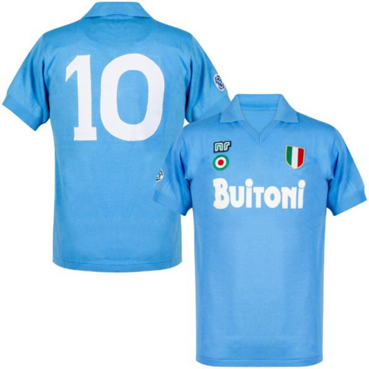 NAPOLI CLASSIC HOME SHIRT 1987-1988 + MARADONA 10