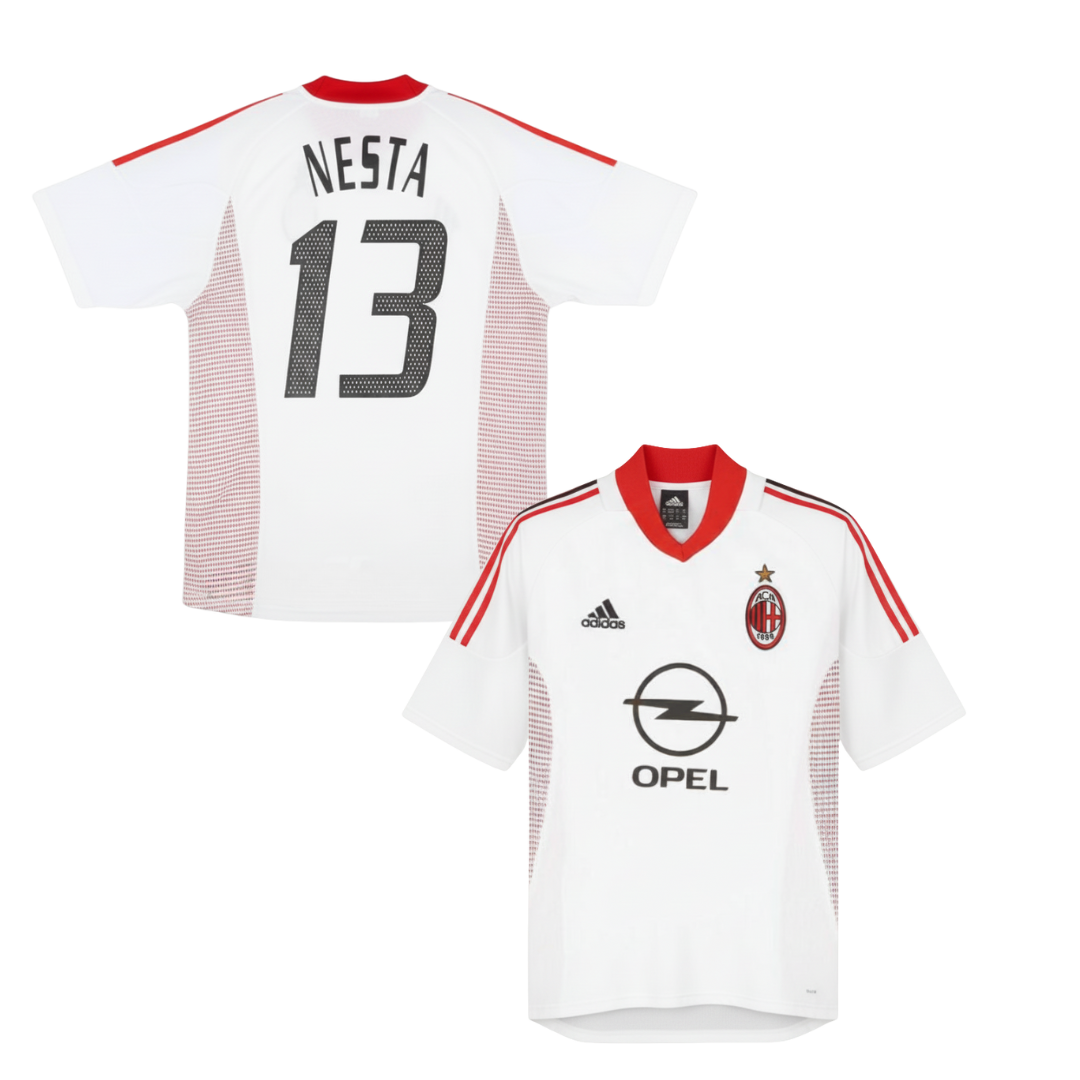 HISTORIC AC MILAN AWAY SHIRT 2002-2003 + NESTA 13