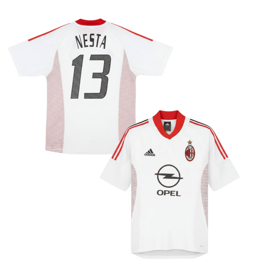 HISTORIC AC MILAN AWAY SHIRT 2002-2003 + NESTA 13