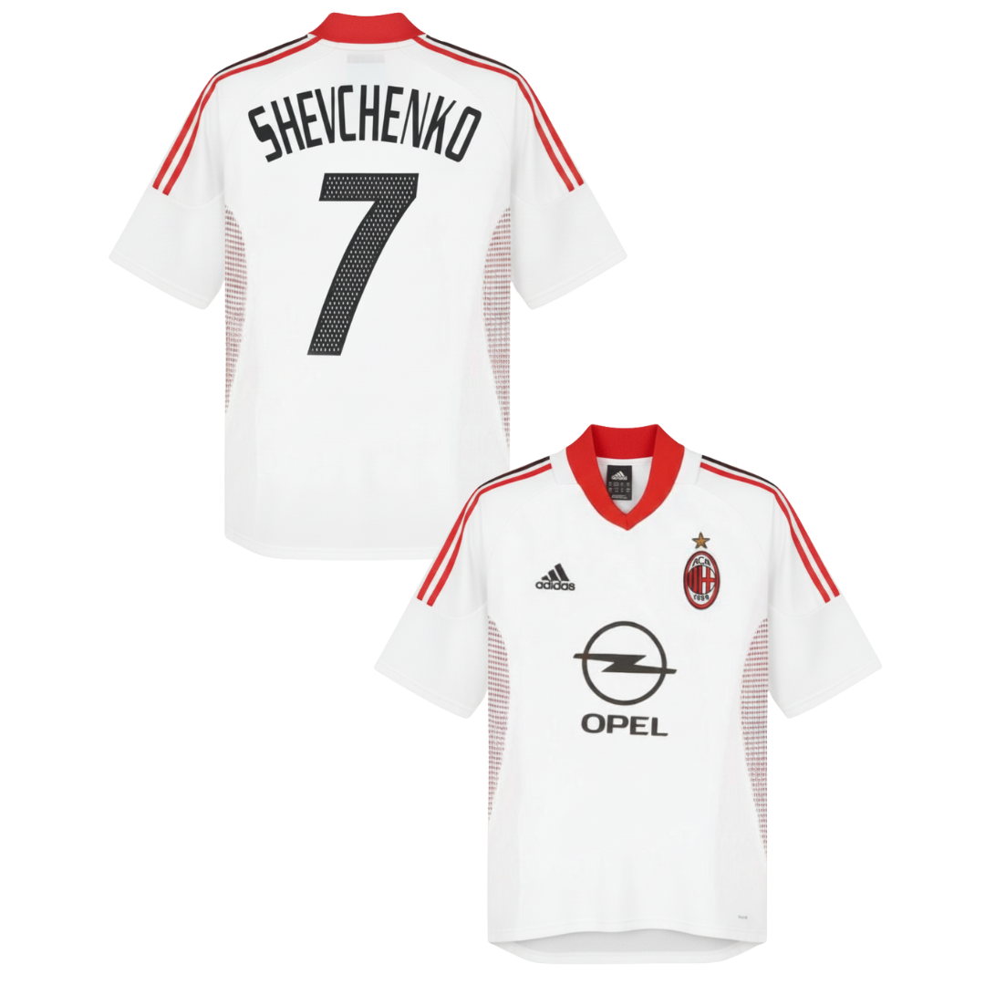 CLASSIC AC MILAN AWAY SHIRT 2002-2003 + SHEVCHENKO 7