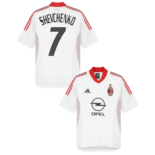 CLASSIC AC MILAN AWAY SHIRT 2002-2003 + SHEVCHENKO 7