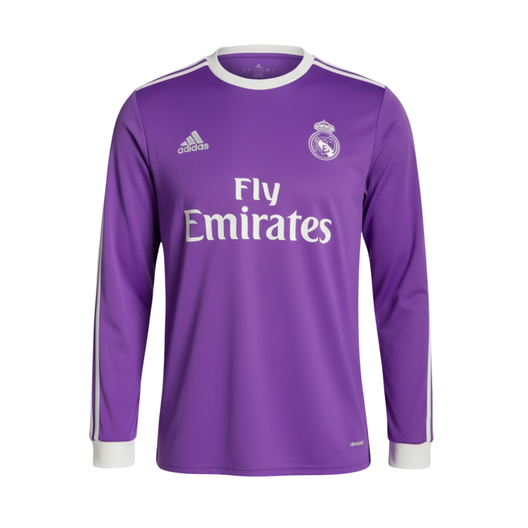 Retro Long-Sleeve Real Madrid Away Shirt 2016/17