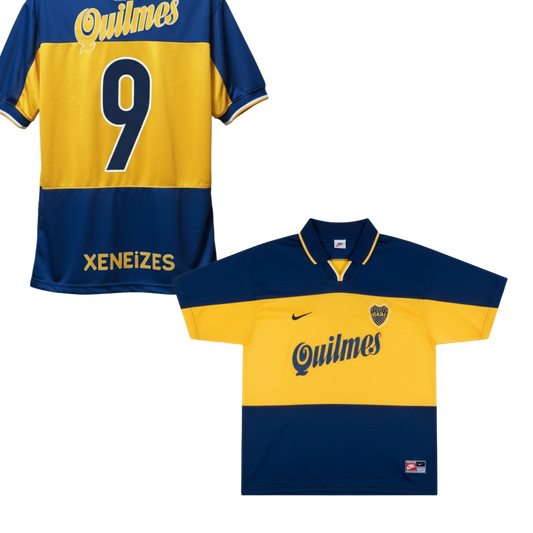 Historic Boca Juniors Home Shirt 1998-1999 + Batistuta 9