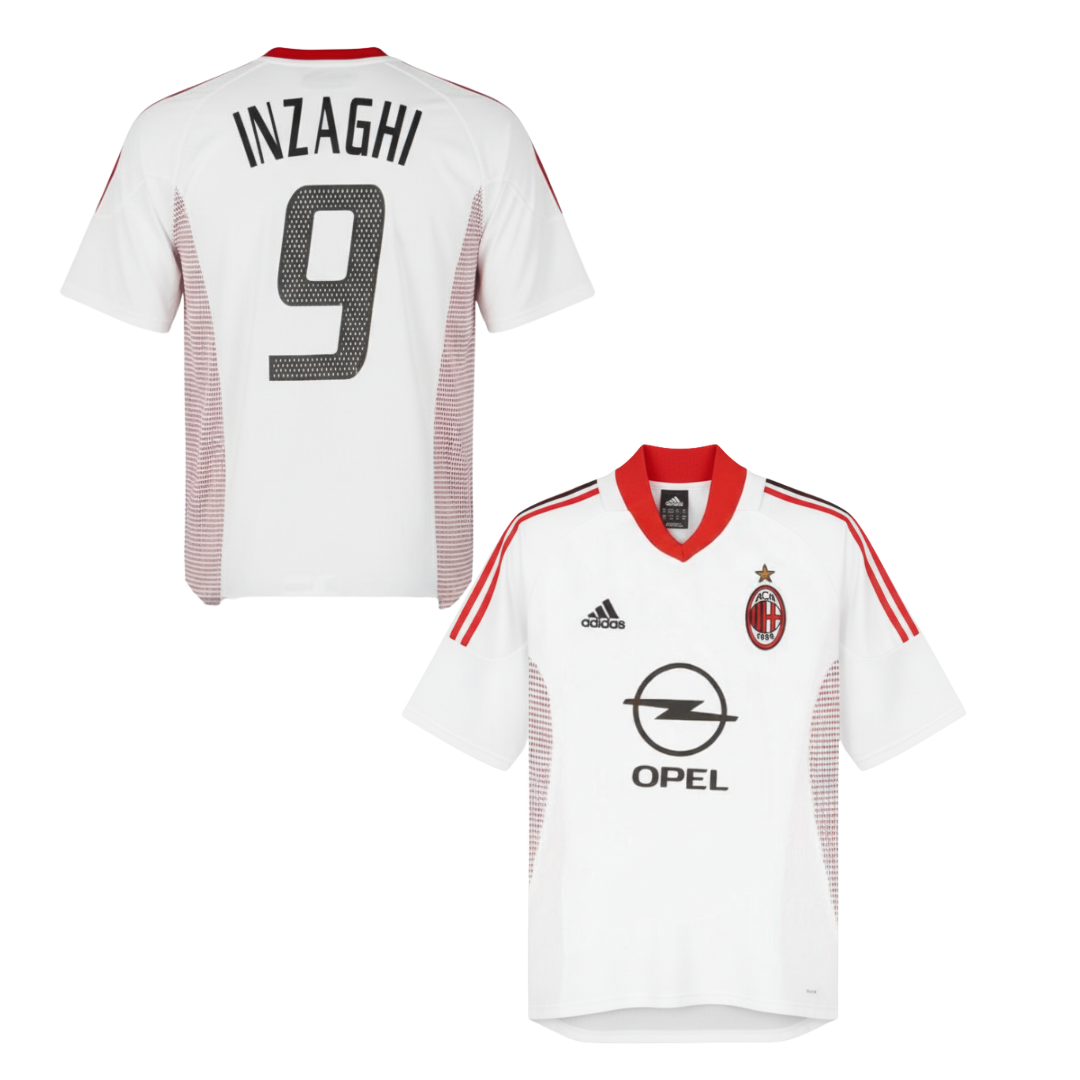 SHIRT AC MILAN CLASSIC AWAY 2002-2003 +INZAGHI 9