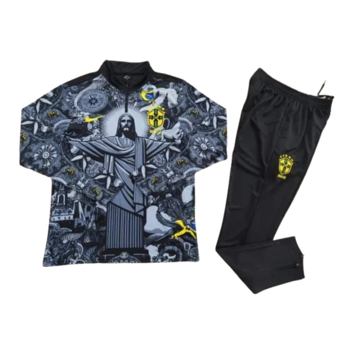 Brazil Special Edition Jesus Tracksuit Kit 2024/25