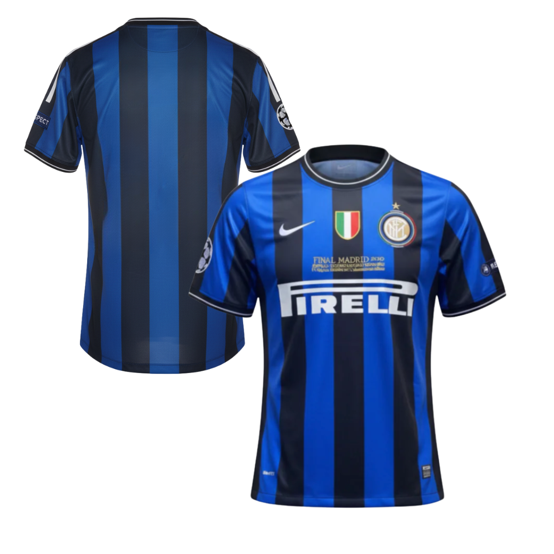 Inter Historical Treble Shirt 2009/2010 + All Patches and Personalisation Included