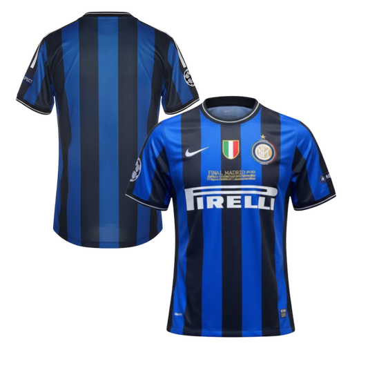 Inter Historical Treble Shirt 2009/2010 + All Patches and Personalisation Included