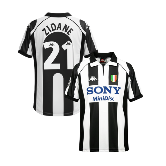 JUVENTUS CLASSIC HOME SHIRT 1997/98 + ZIDANE 21