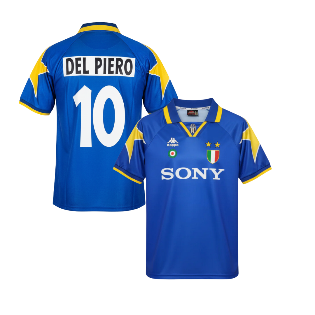 JUVENTUS HISTORIC AWAY SHIRT 1995/96 + DEL PIERO 10