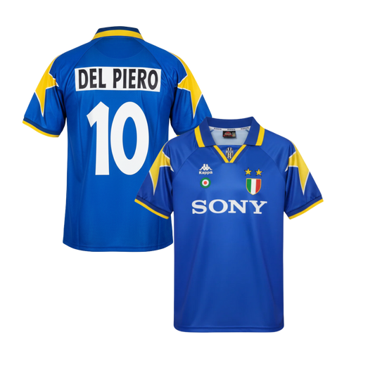 JUVENTUS HISTORIC AWAY SHIRT 1995/96 + DEL PIERO 10