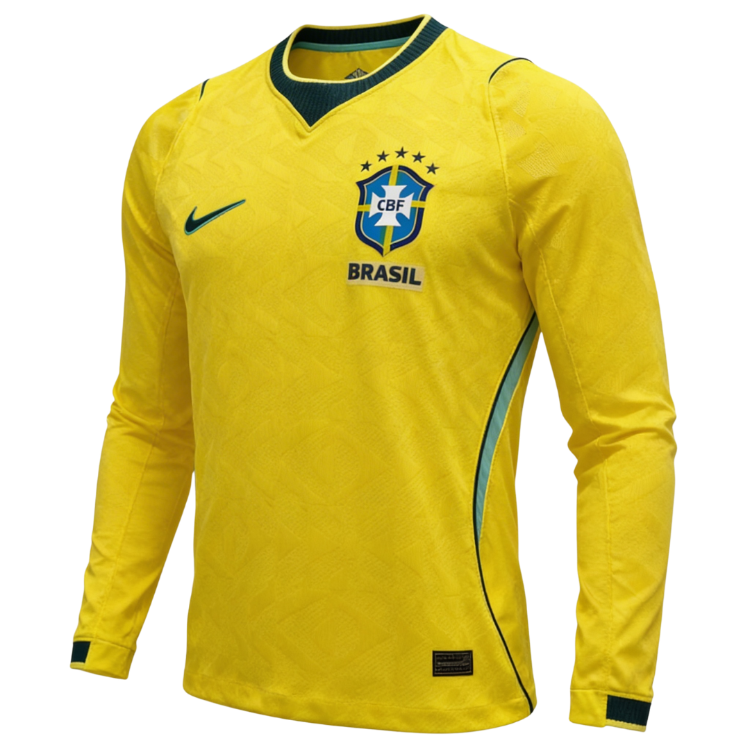 Brazil Home Long-Sleeve Shirt 2026/27