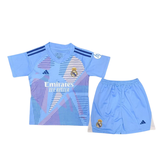 REAL MADRID GOALKEEPER KIDS' KIT 2024/25