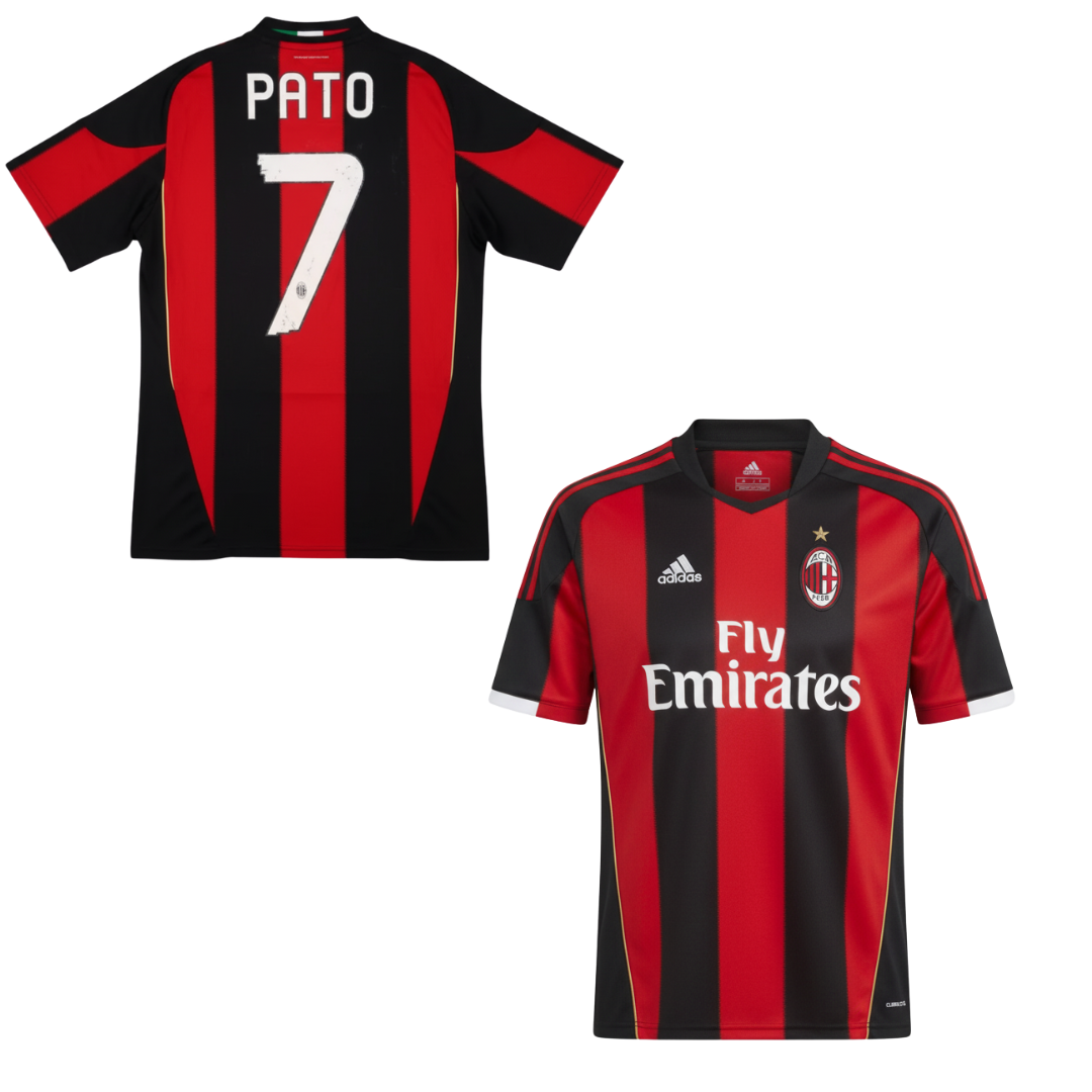 HISTORIC AC MILAN HOME SHIRT 2010-2011 + PATO 7