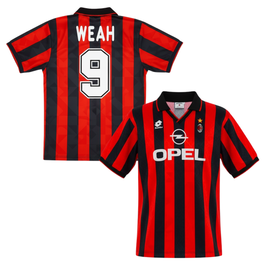 CLASSIC AC MILAN HOME SHIRT 1995–1996 + WEAH 9