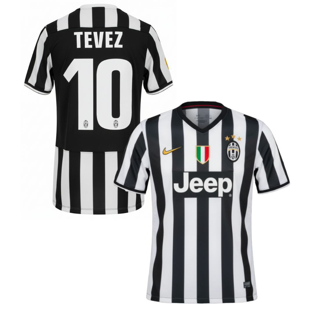 JUVENTUS CLASSIC HOME SHIRT 2014/15 + TEVEZ 10