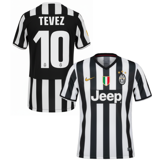JUVENTUS CLASSIC HOME SHIRT 2014/15 + TEVEZ 10